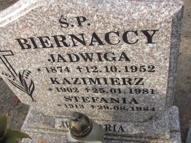 Jadwiga Biernacka 1873 Łobez - Grobonet - Wyszukiwarka osób pochowanych