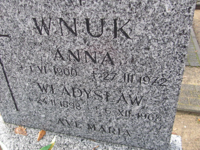 Władysław Wnuk 1898 Łobez - Grobonet - Wyszukiwarka osób pochowanych