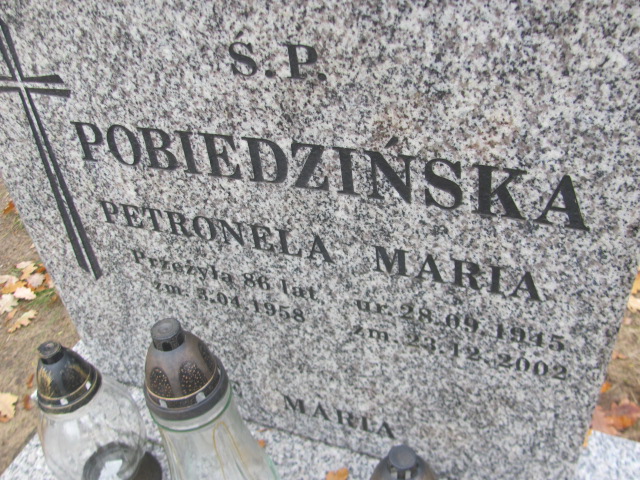 Maria Pobiedzińska 1945 Łobez - Grobonet - Wyszukiwarka osób pochowanych