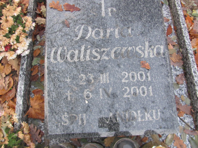 Daria Waliszewska 2001 Łobez - Grobonet - Wyszukiwarka osób pochowanych