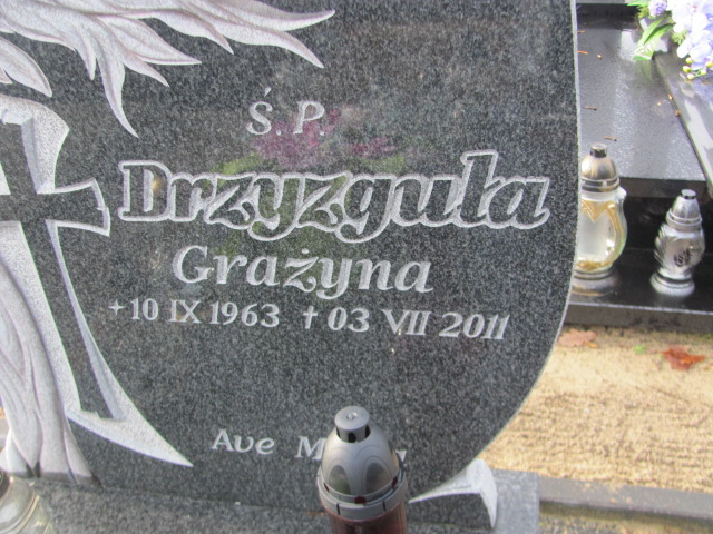 Grażyna Drzyzguła 1963 Łobez - Grobonet - Wyszukiwarka osób pochowanych