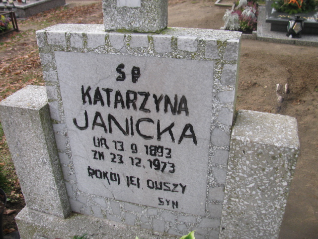 Katarzyna Janicka 1893 Łobez - Grobonet - Wyszukiwarka osób pochowanych