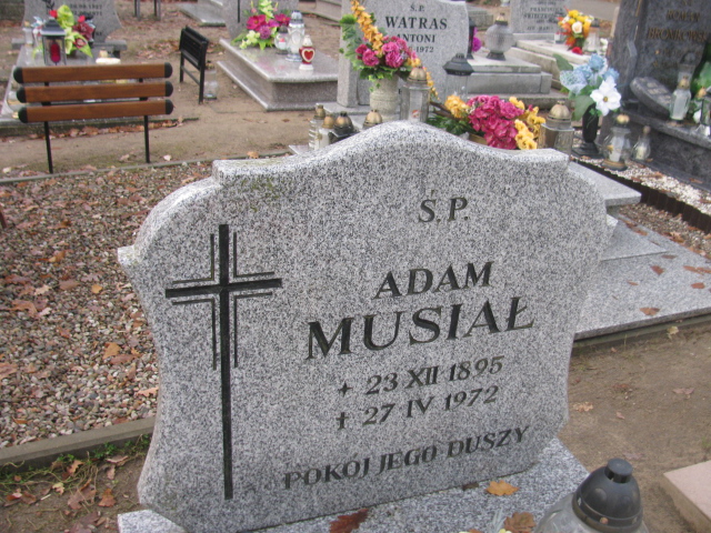 Adam Musiał 1895 Łobez - Grobonet - Wyszukiwarka osób pochowanych