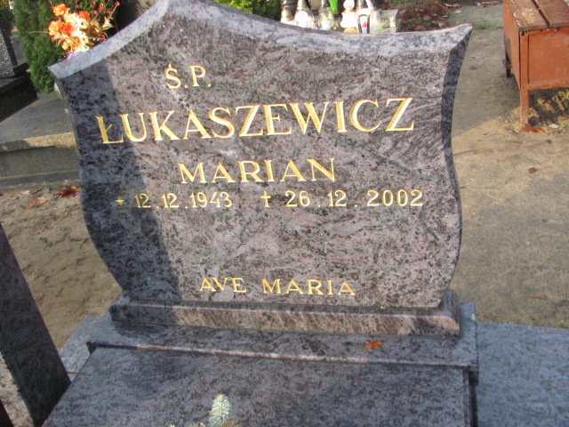 Marian Łukaszewicz 1943 Łobez - Grobonet - Wyszukiwarka osób pochowanych