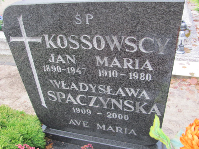 Maria Kossowska 1910 Łobez - Grobonet - Wyszukiwarka osób pochowanych