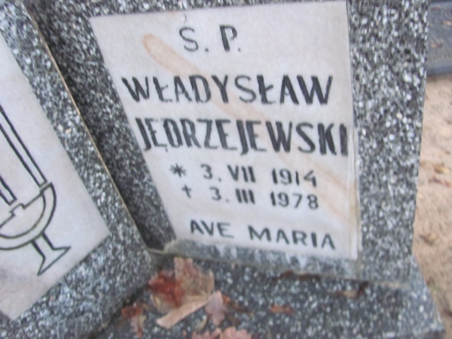 Władysław Jędrzejewski 1914 Łobez - Grobonet - Wyszukiwarka osób pochowanych