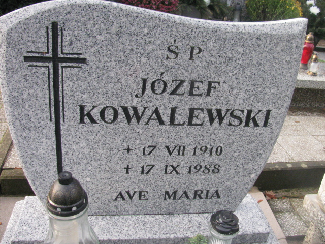 Józef Kowalewski 1910 Łobez - Grobonet - Wyszukiwarka osób pochowanych