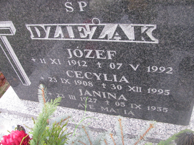 Cecylia Dzieżak 1908 Łobez - Grobonet - Wyszukiwarka osób pochowanych