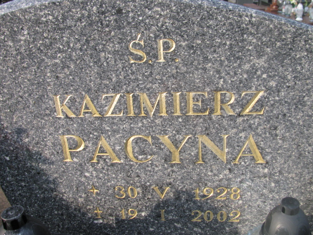 Kazimierz Pacyna 1928 Łobez - Grobonet - Wyszukiwarka osób pochowanych