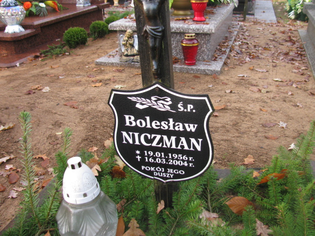 Bolesław Niczman 1956 Łobez - Grobonet - Wyszukiwarka osób pochowanych