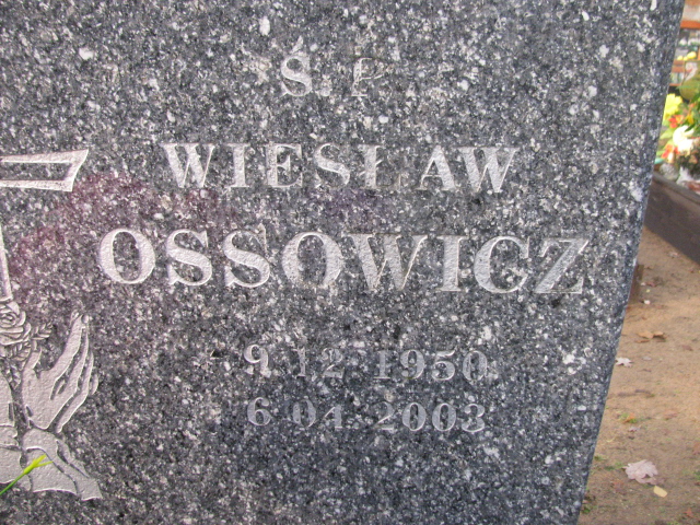 Wiesław Ossowicz 1950 Łobez - Grobonet - Wyszukiwarka osób pochowanych