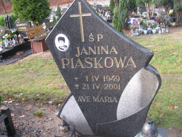 Janina Piaskowa 1949 Łobez - Grobonet - Wyszukiwarka osób pochowanych