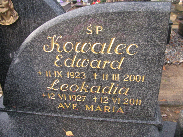 Edward Kowalec 1923 Łobez - Grobonet - Wyszukiwarka osób pochowanych