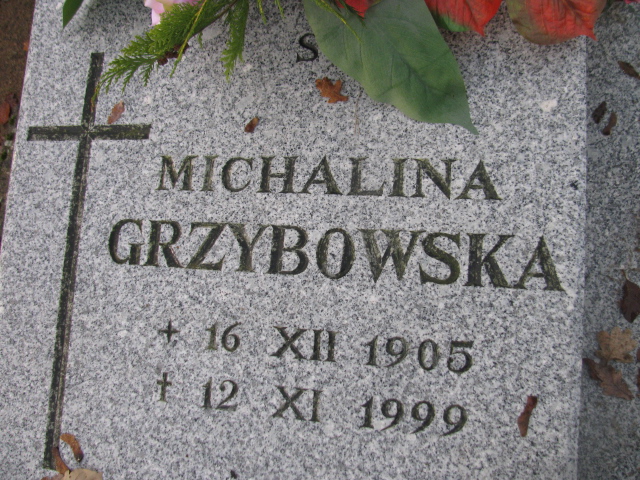 Michalina Grzybowska 1905 Łobez - Grobonet - Wyszukiwarka osób pochowanych