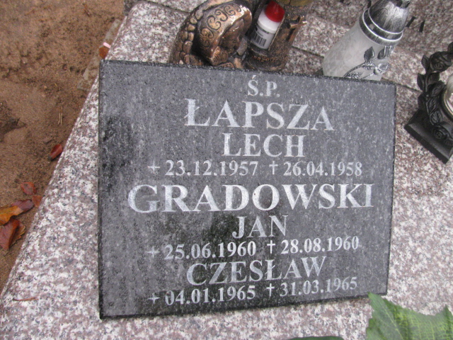 Lech Łapsza 1957 Łobez - Grobonet - Wyszukiwarka osób pochowanych