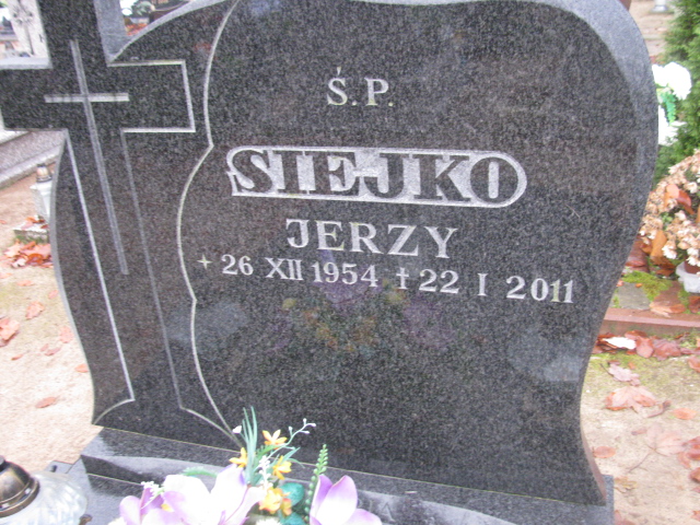 Jerzy Siejko 1954 Łobez - Grobonet - Wyszukiwarka osób pochowanych