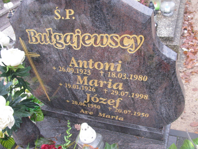 Maria Bułgajewska 1926 Łobez - Grobonet - Wyszukiwarka osób pochowanych