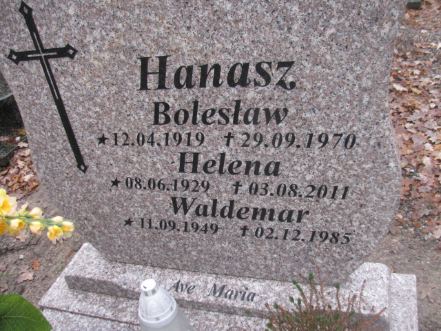 Waldemar Hanasz 1949 Łobez - Grobonet - Wyszukiwarka osób pochowanych