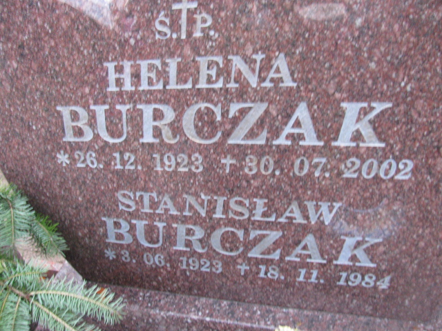 Helena Burczak 1923 Łobez - Grobonet - Wyszukiwarka osób pochowanych