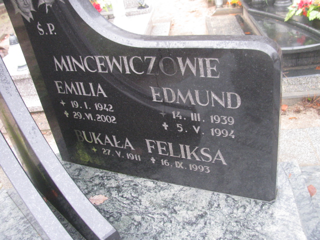 Emilia Mincewicz 1942 Łobez - Grobonet - Wyszukiwarka osób pochowanych