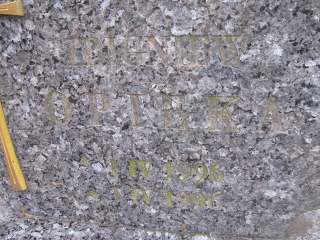 Zbigniew Opieka 1996 Łobez - Grobonet - Wyszukiwarka osób pochowanych