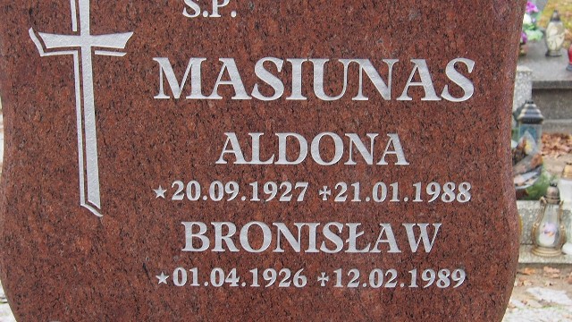 Bronisław Masiunas 1926 Łobez - Grobonet - Wyszukiwarka osób pochowanych