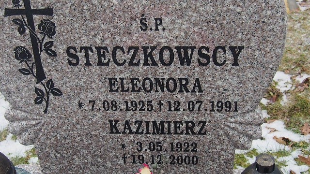 Eleonora Steczkowska 1925 Łobez - Grobonet - Wyszukiwarka osób pochowanych