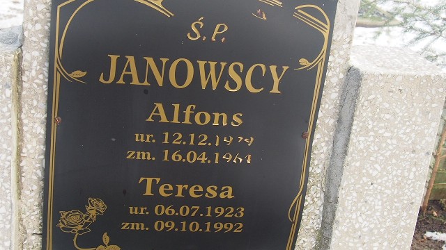 Teresa Janowska 1923 Łobez - Grobonet - Wyszukiwarka osób pochowanych